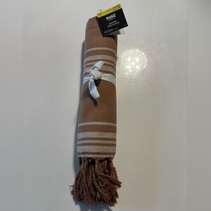 Makers Market Tan Beach Towel